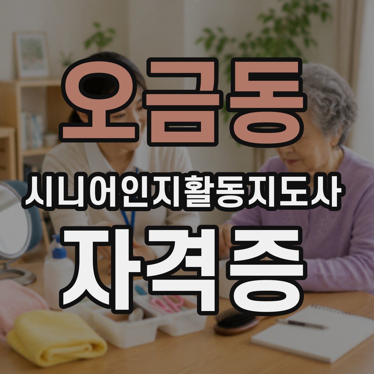 오금동 시니어인지활동지도사 자격증