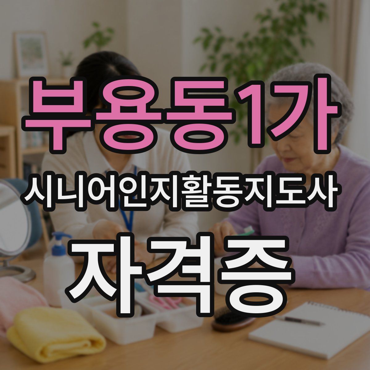 부용동1가 시니어인지활동지도사 자격증