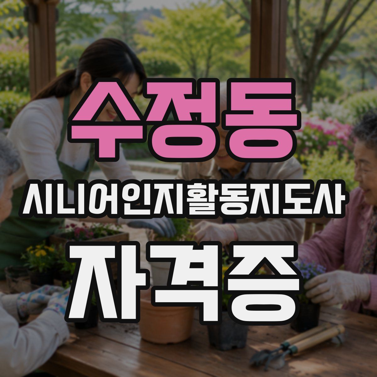 수정동 시니어인지활동지도사 자격증