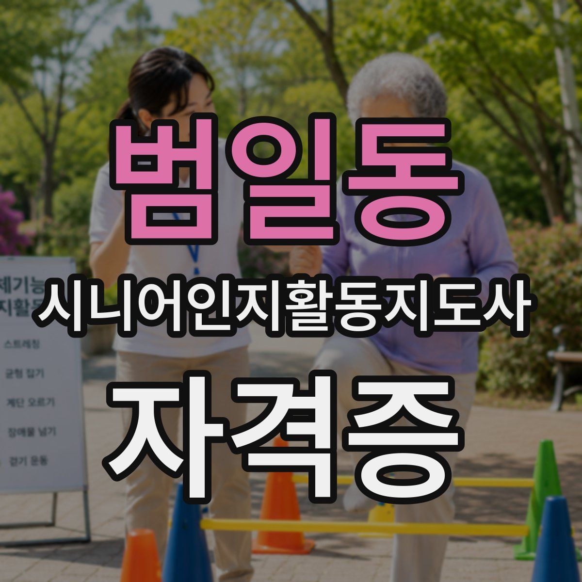 범일동 시니어인지활동지도사 자격증