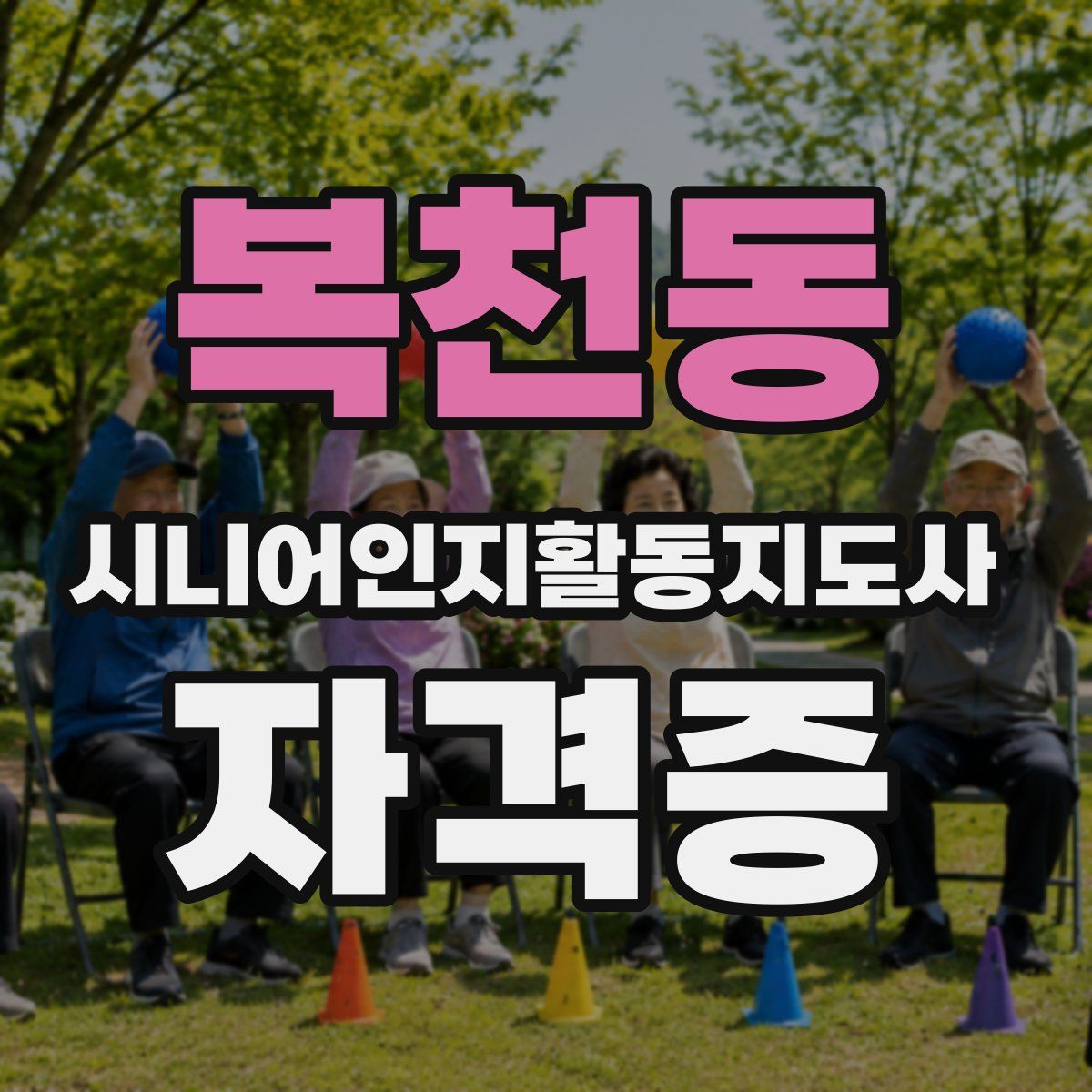 복천동 시니어인지활동지도사 자격증