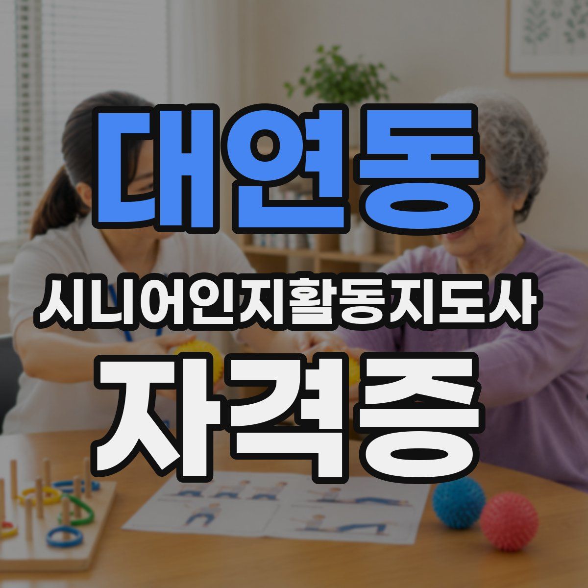 대연동 시니어인지활동지도사 자격증