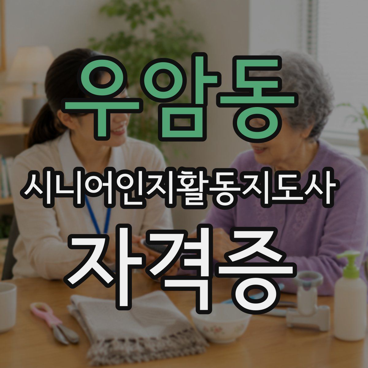 우암동 시니어인지활동지도사 자격증
