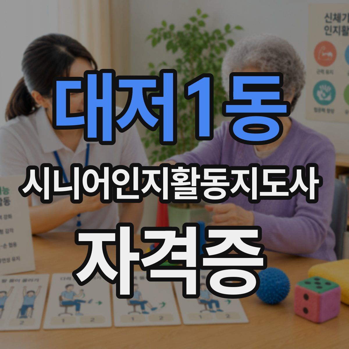대저1동 시니어인지활동지도사 자격증