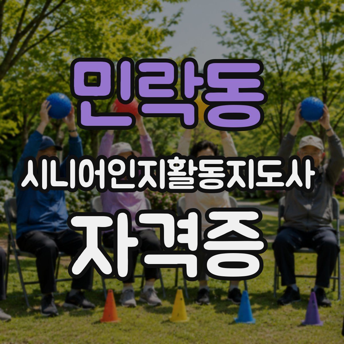 민락동 시니어인지활동지도사 자격증