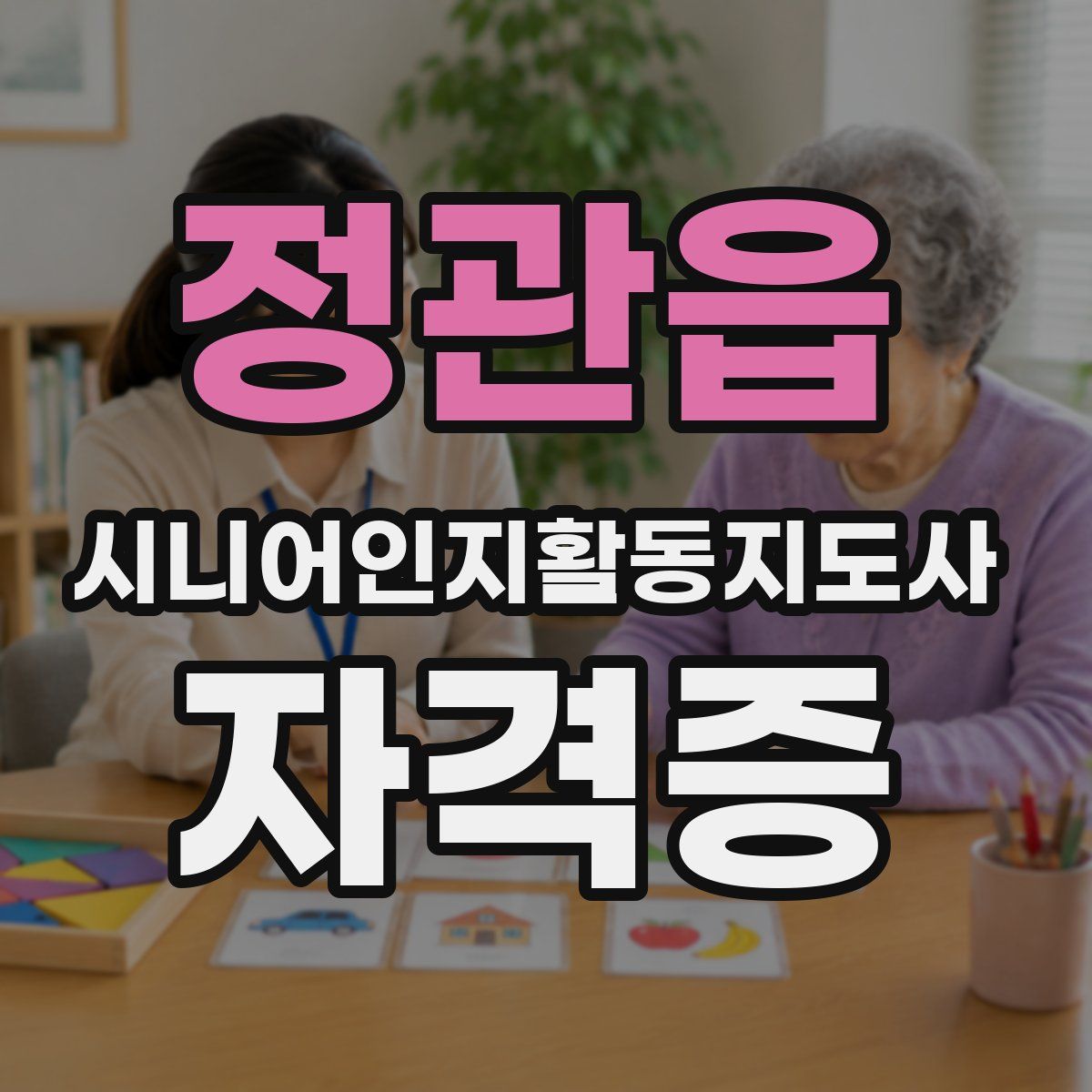 정관읍 시니어인지활동지도사 자격증