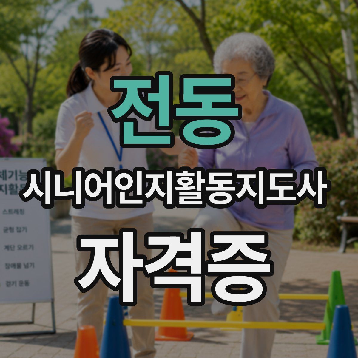 전동 시니어인지활동지도사 자격증