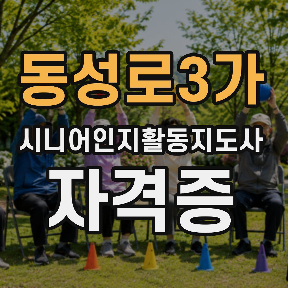 동성로3가 시니어인지활동지도사 자격증