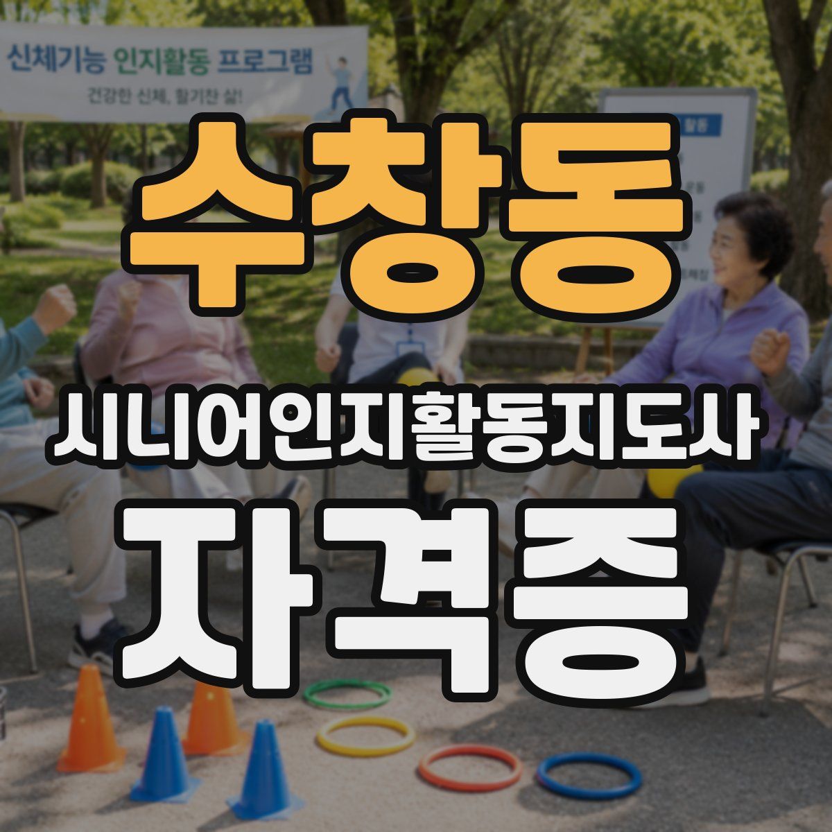 수창동 시니어인지활동지도사 자격증