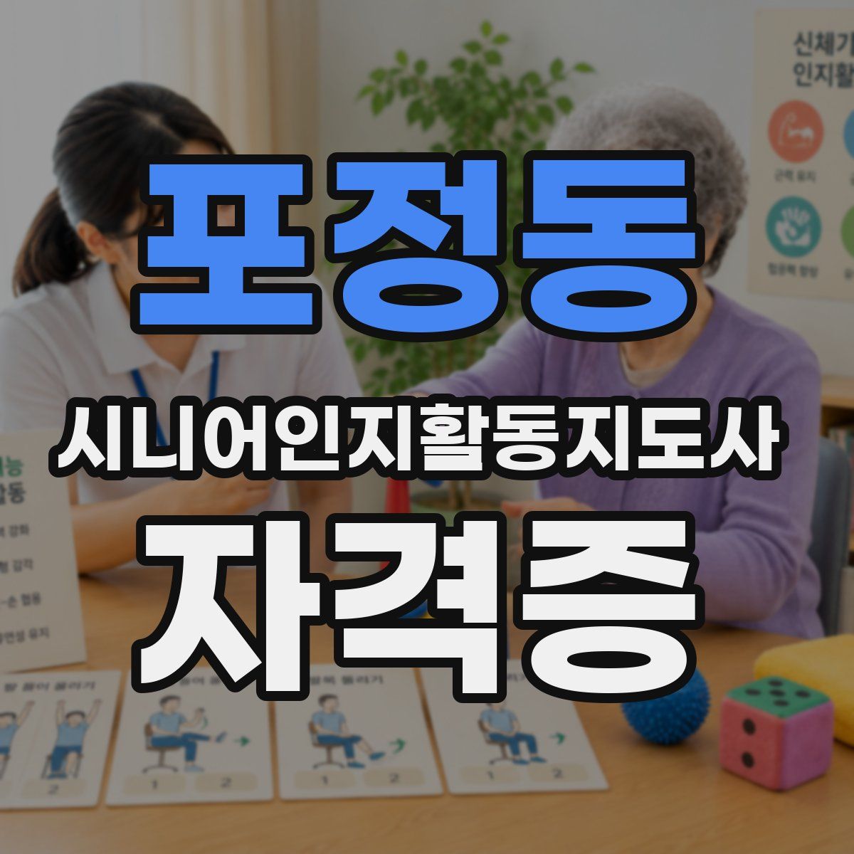 포정동 시니어인지활동지도사 자격증