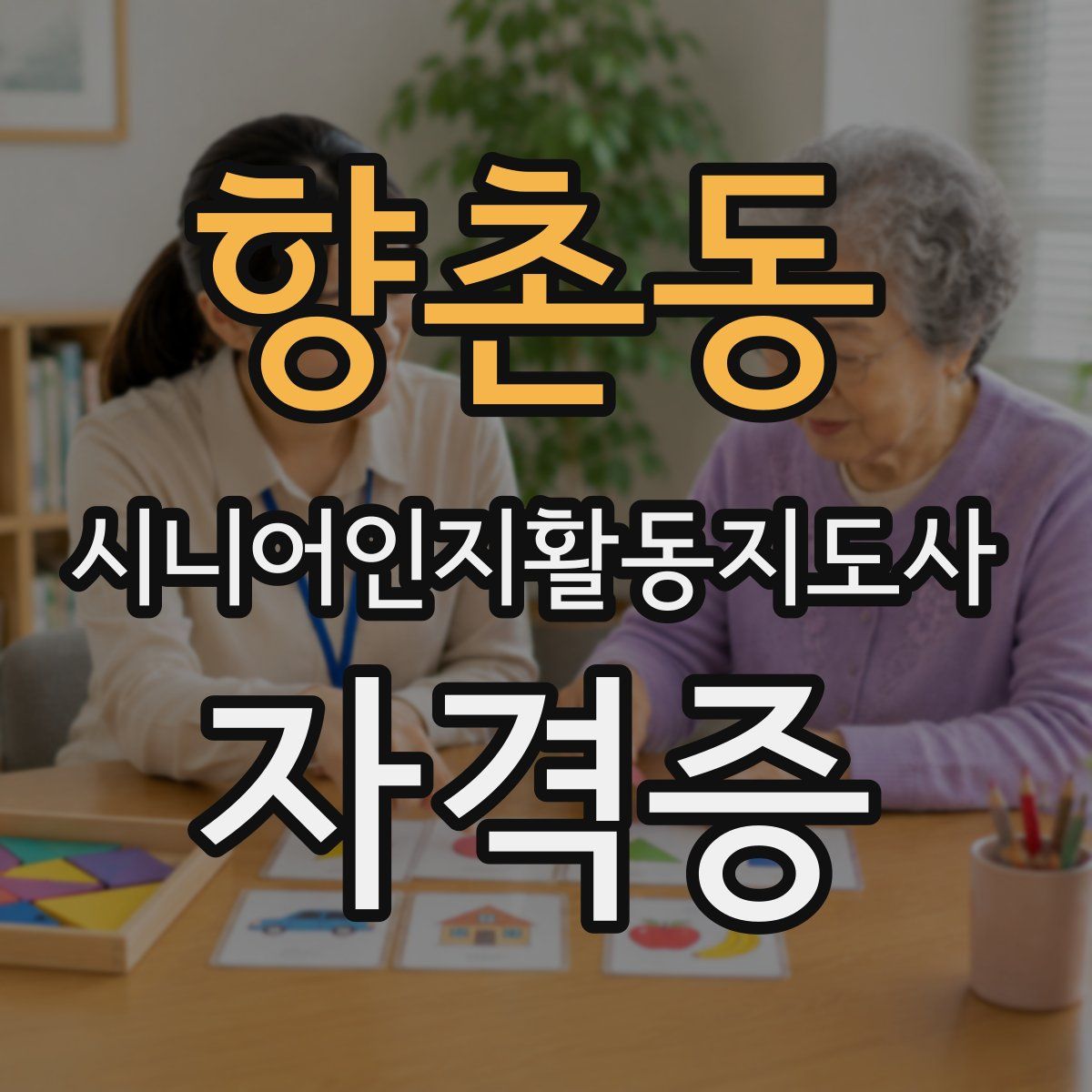 향촌동 시니어인지활동지도사 자격증