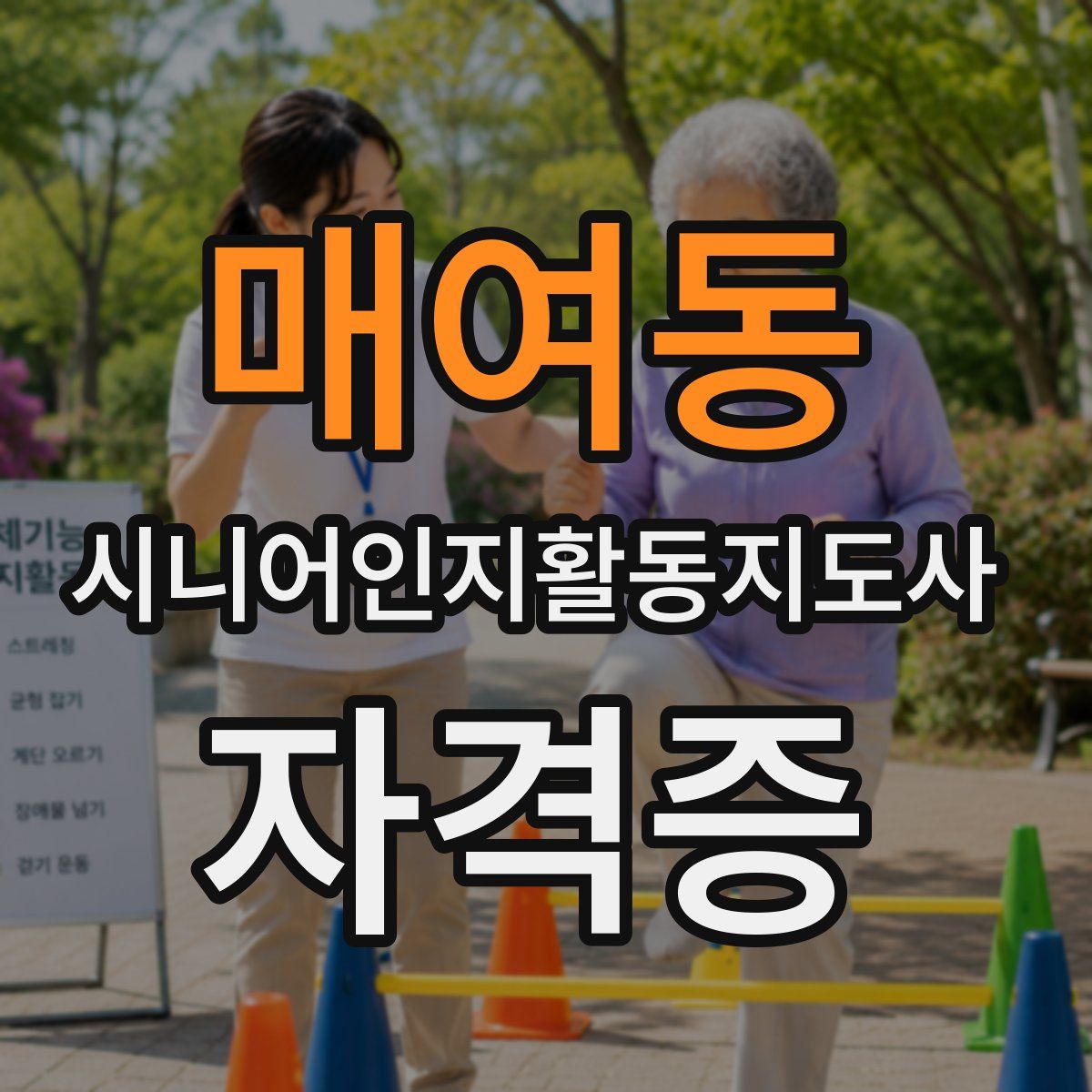 매여동 시니어인지활동지도사 자격증