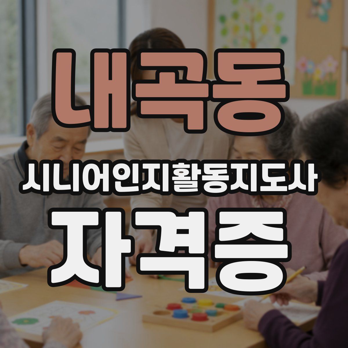 내곡동 시니어인지활동지도사 자격증