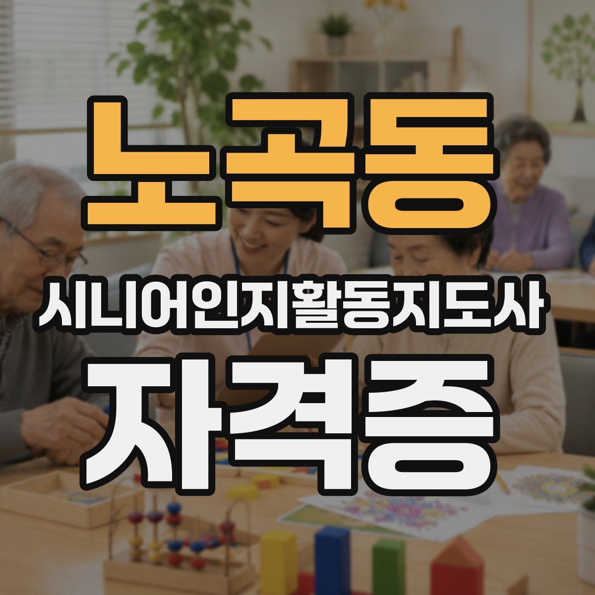 노곡동 시니어인지활동지도사 자격증
