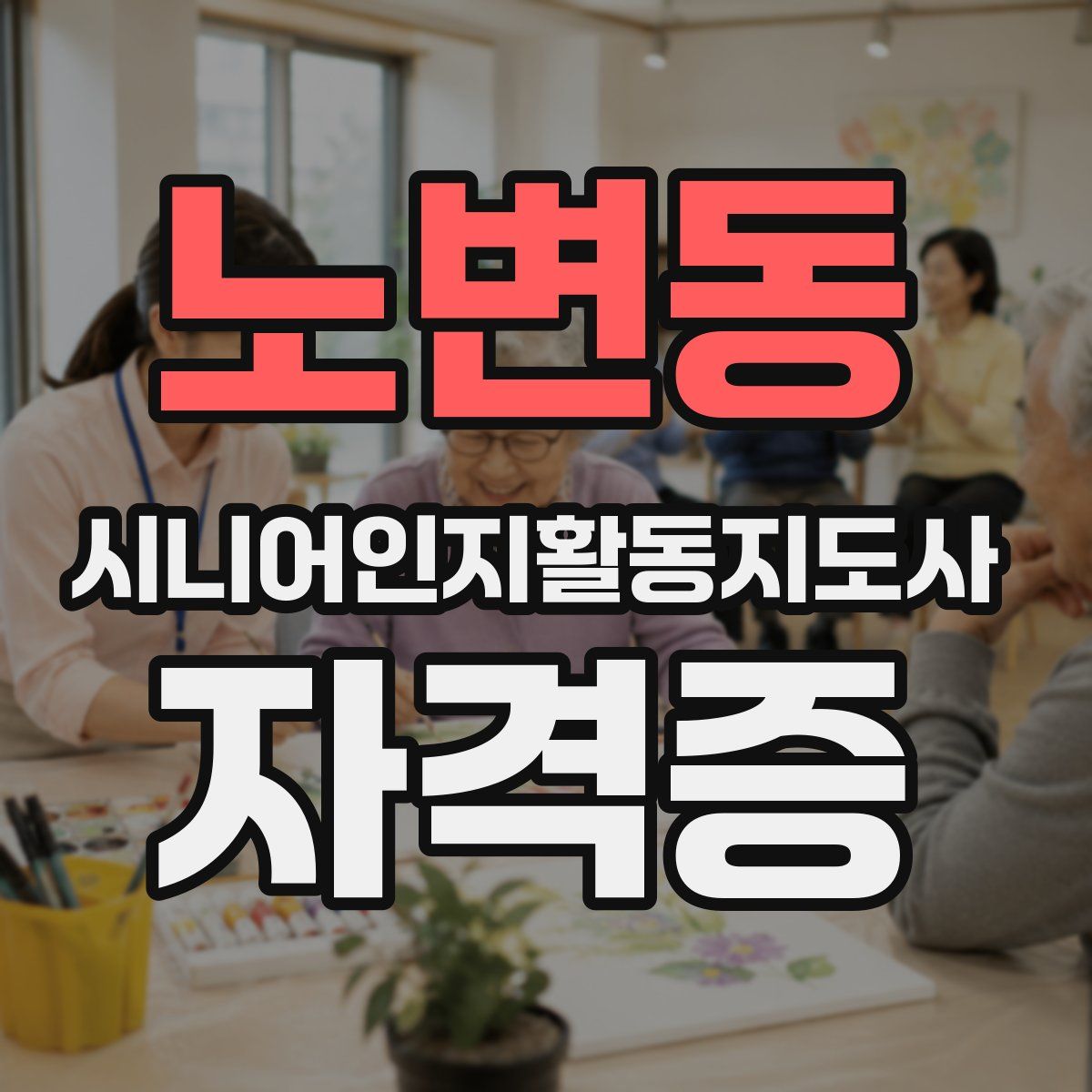 노변동 시니어인지활동지도사 자격증