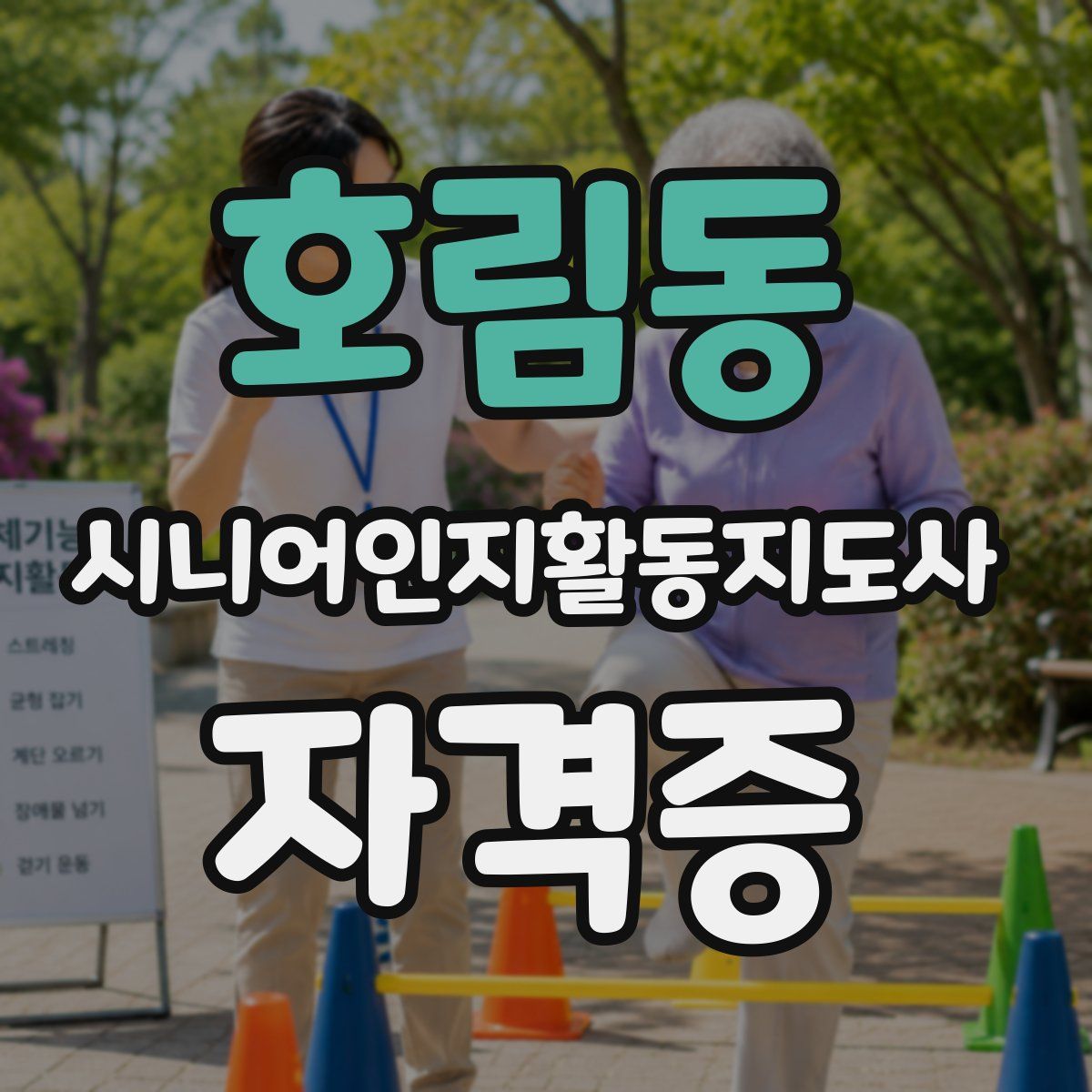 호림동 시니어인지활동지도사 자격증
