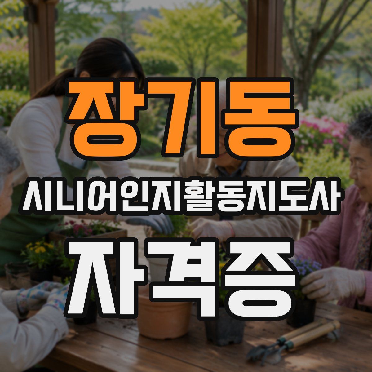 장기동 시니어인지활동지도사 자격증