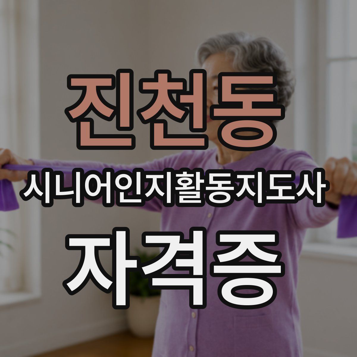 진천동 시니어인지활동지도사 자격증