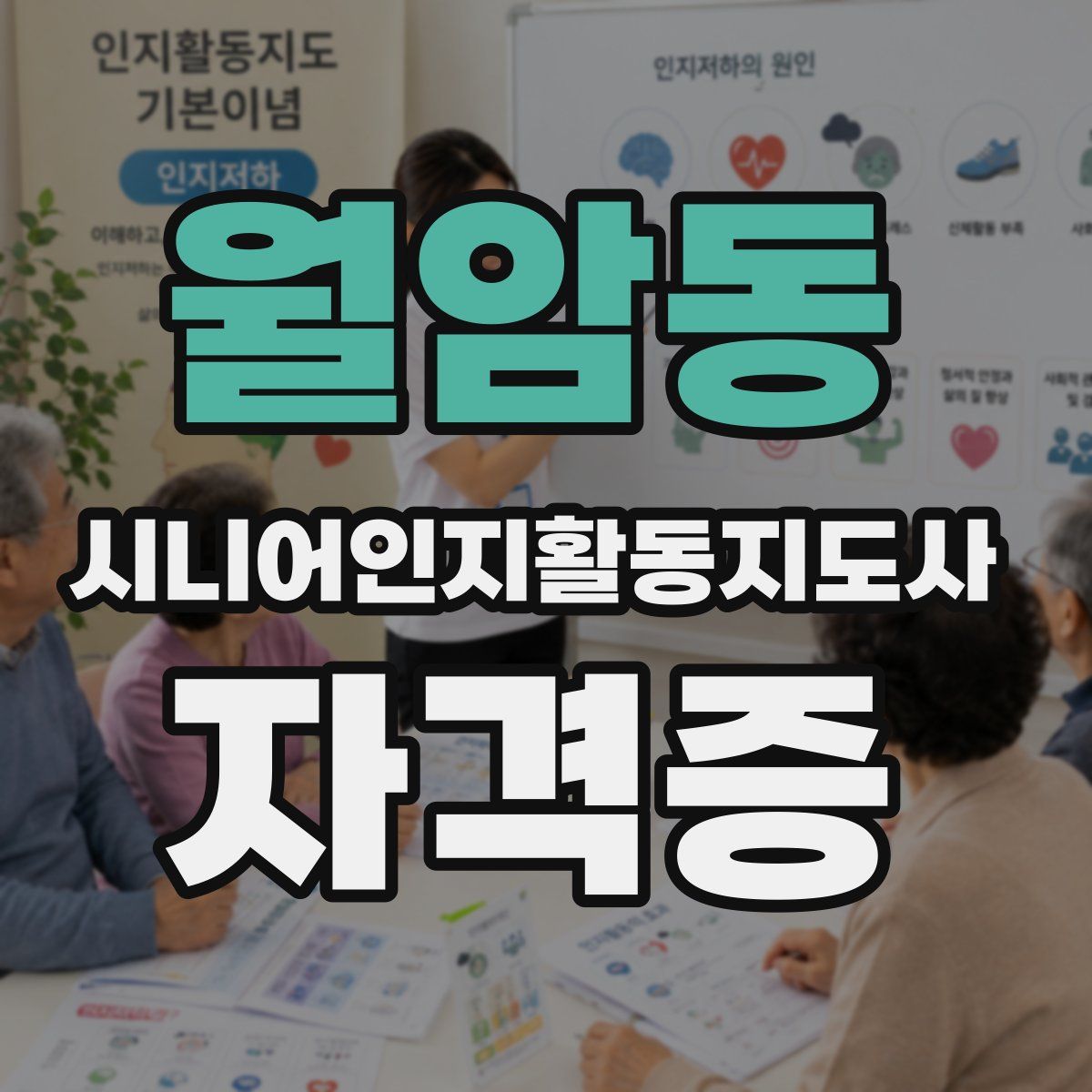 월암동 시니어인지활동지도사 자격증