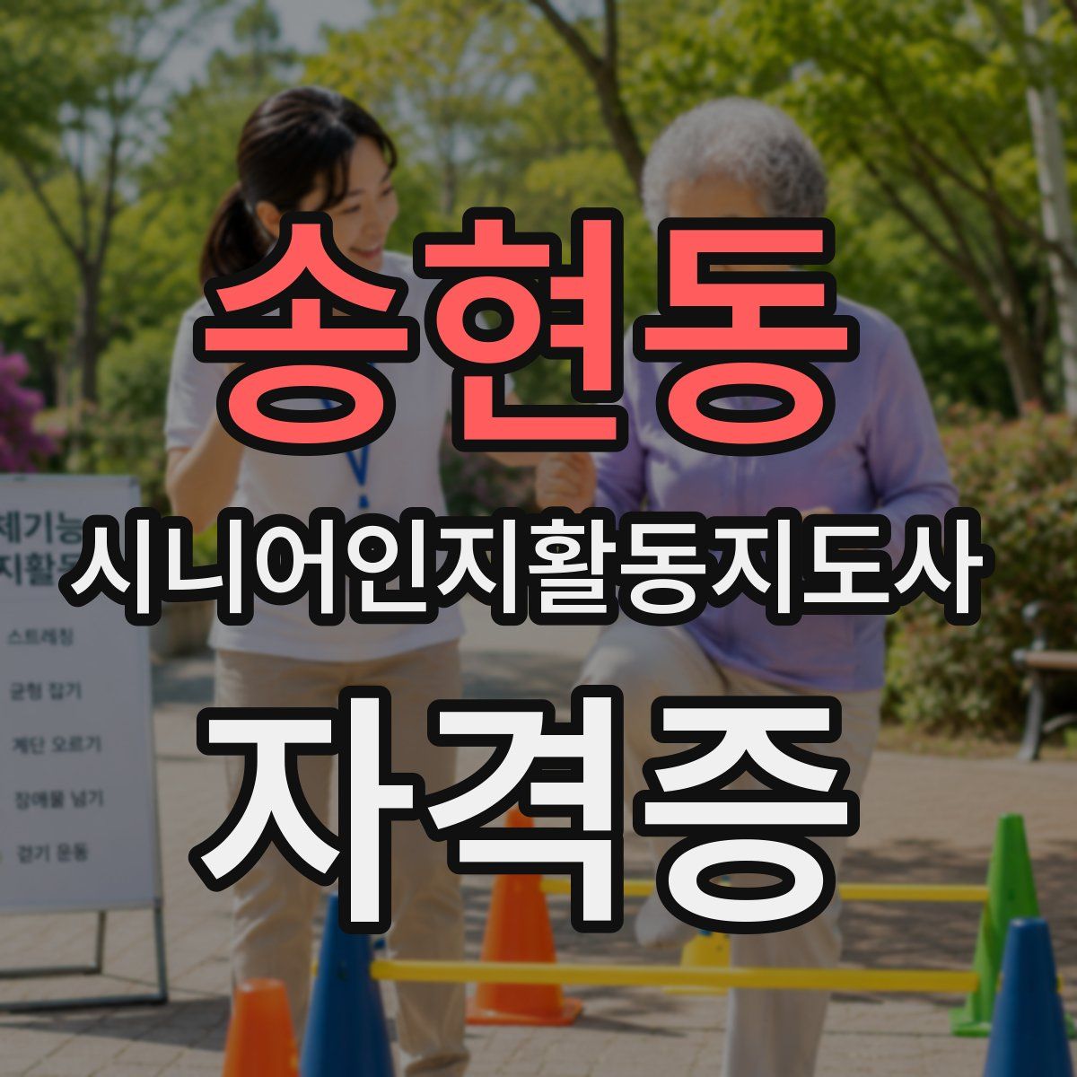 송현동 시니어인지활동지도사 자격증