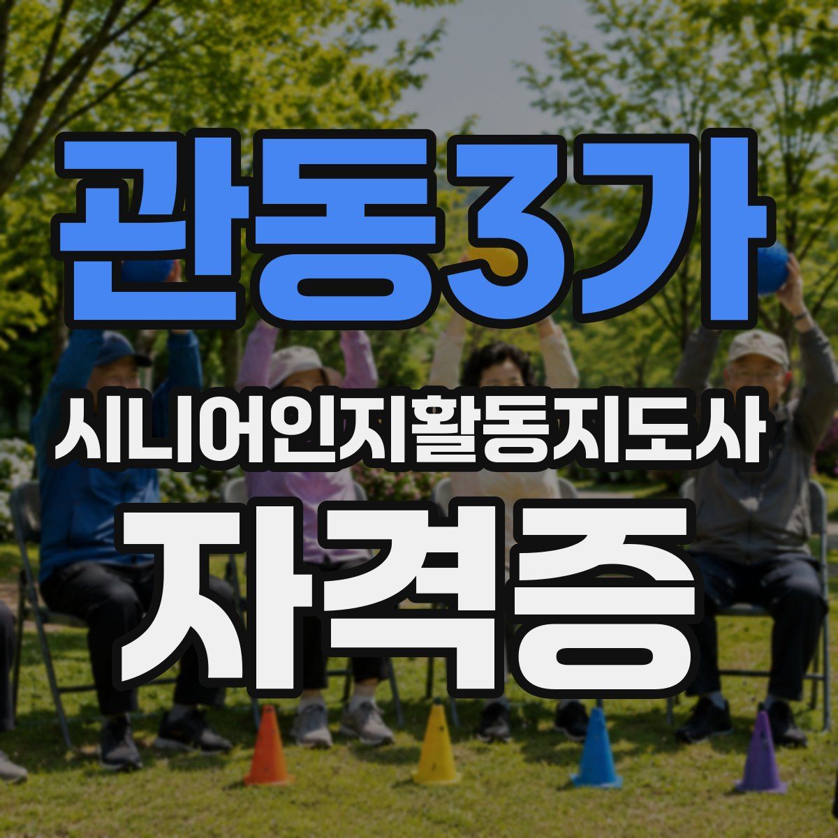 관동3가 시니어인지활동지도사 자격증