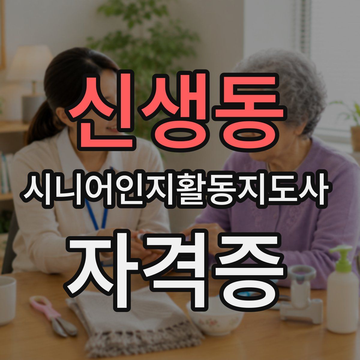 신생동 시니어인지활동지도사 자격증