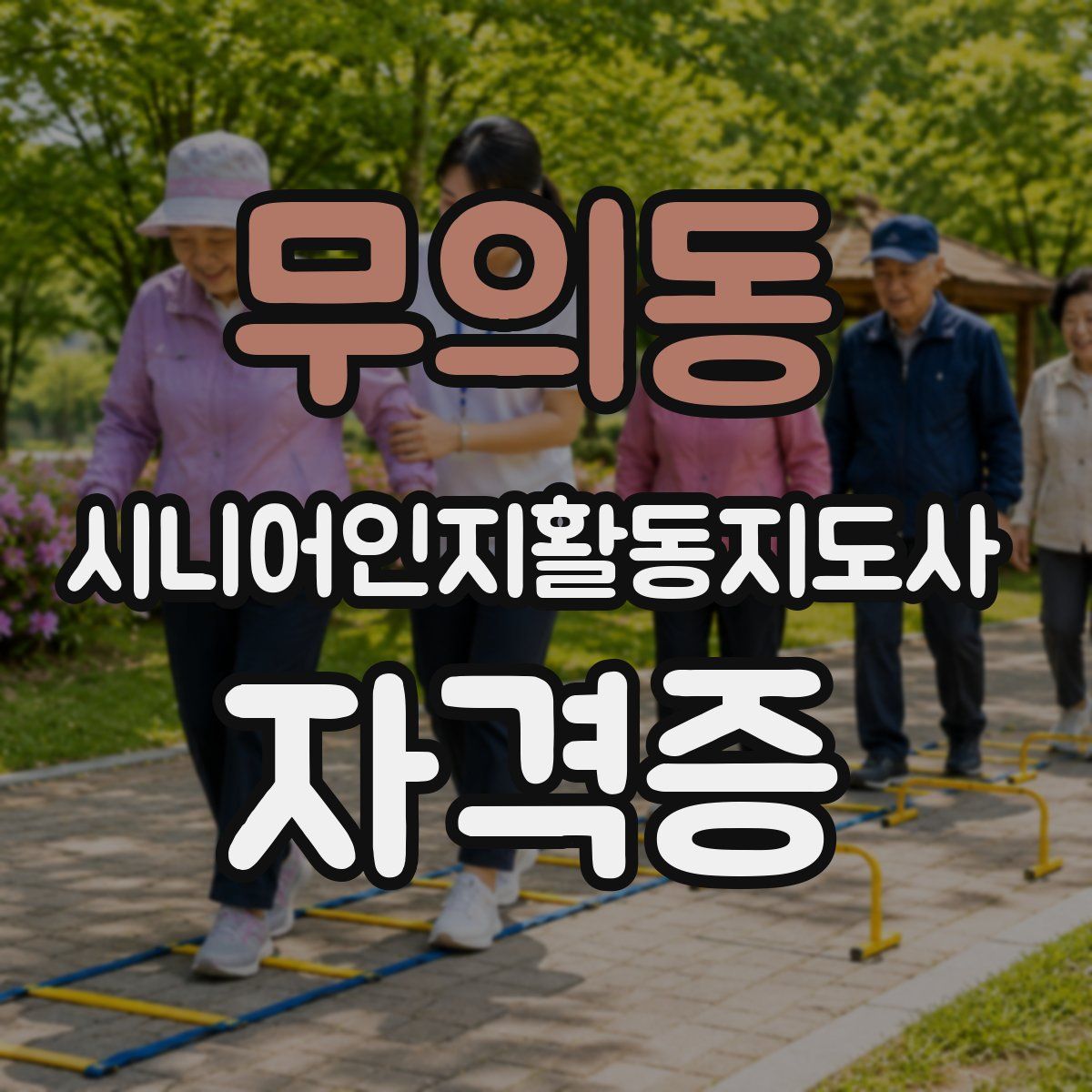 무의동 시니어인지활동지도사 자격증