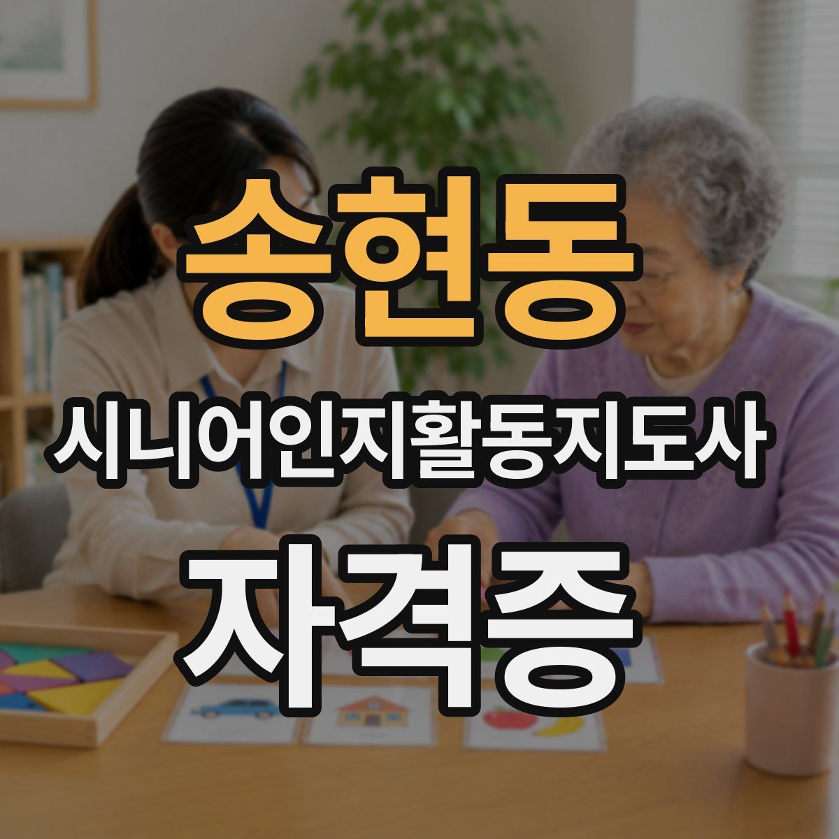 송현동 시니어인지활동지도사 자격증