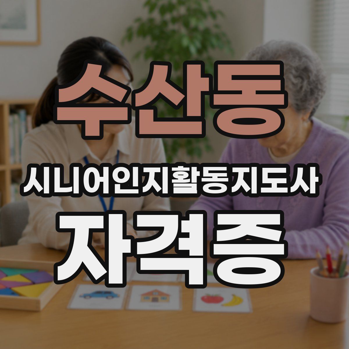 수산동 시니어인지활동지도사 자격증