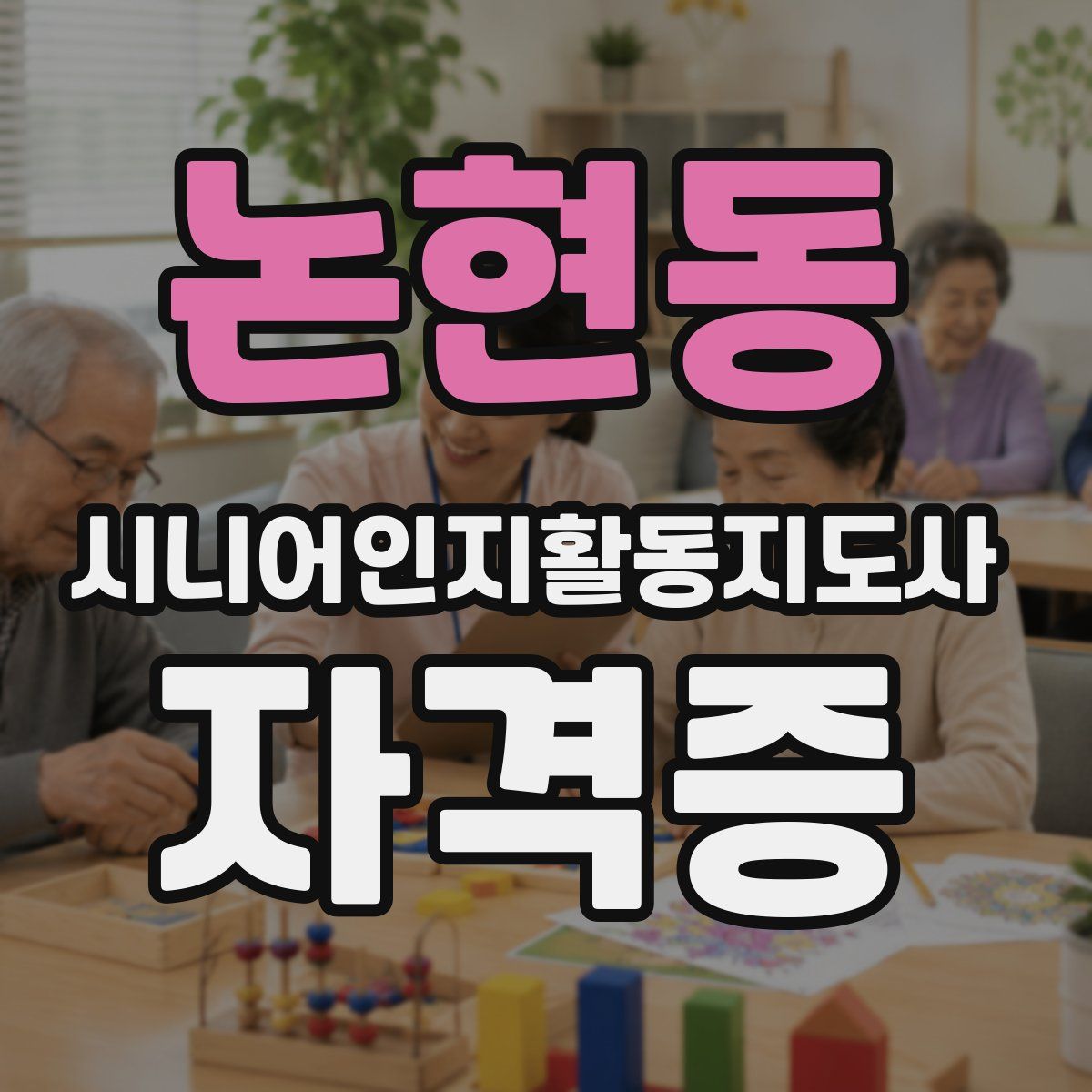 논현동 시니어인지활동지도사 자격증