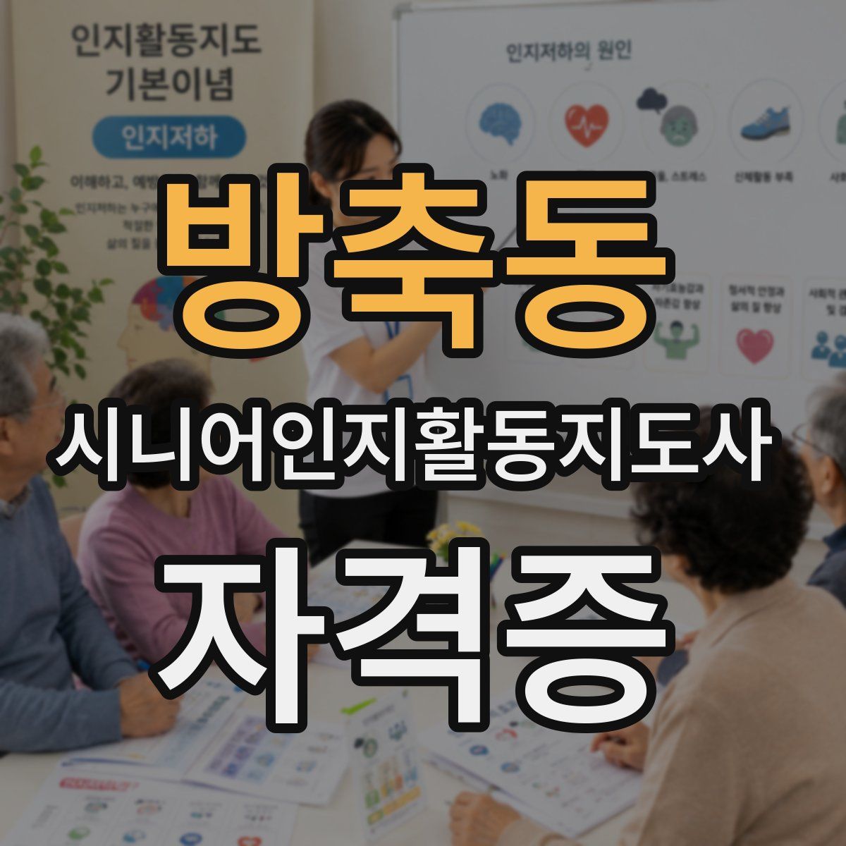 방축동 시니어인지활동지도사 자격증