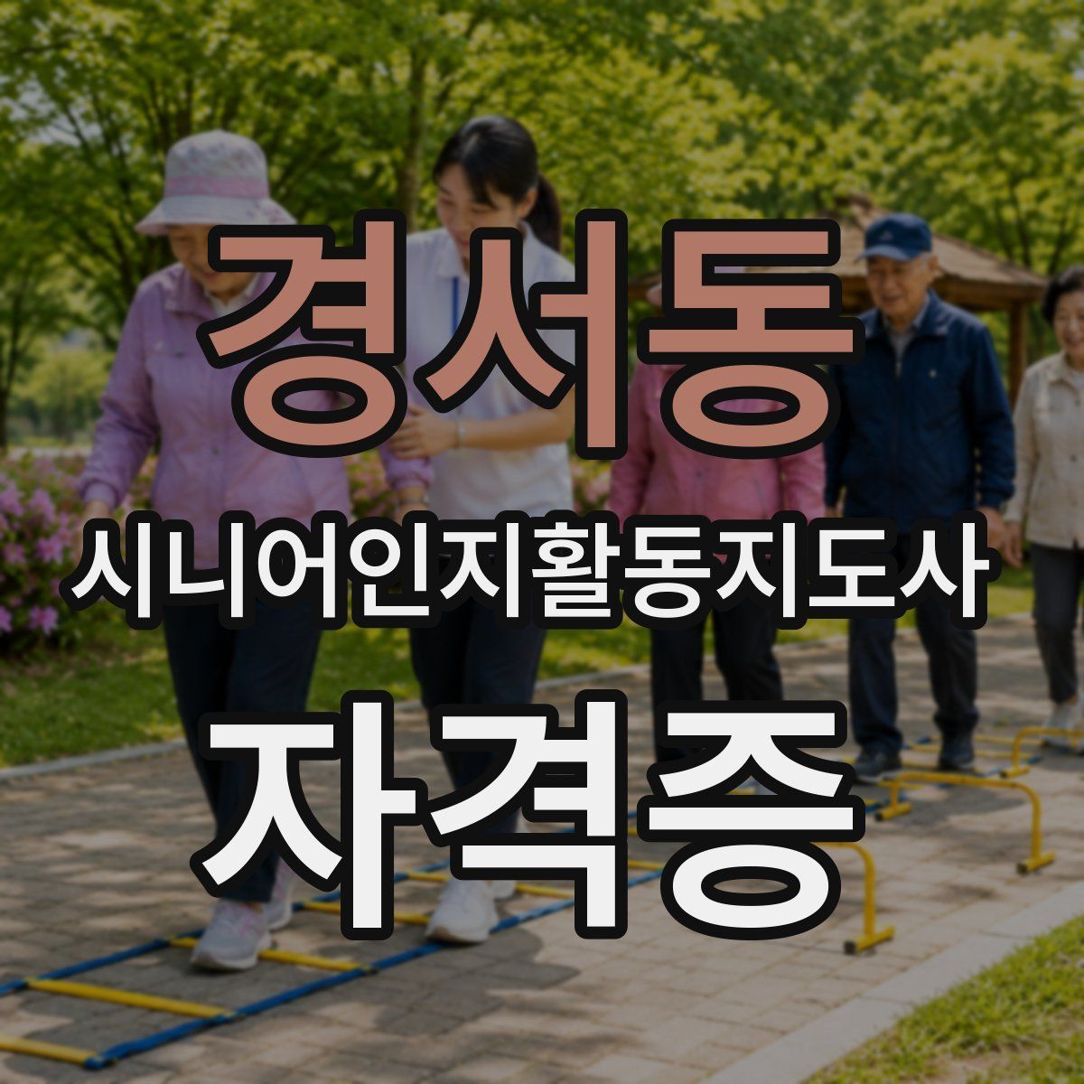 경서동 시니어인지활동지도사 자격증