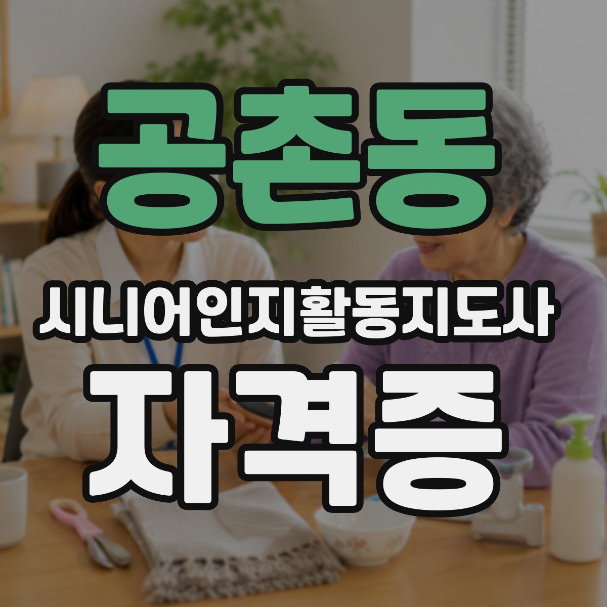 공촌동 시니어인지활동지도사 자격증