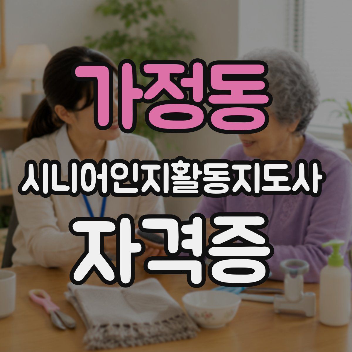 가정동 시니어인지활동지도사 자격증