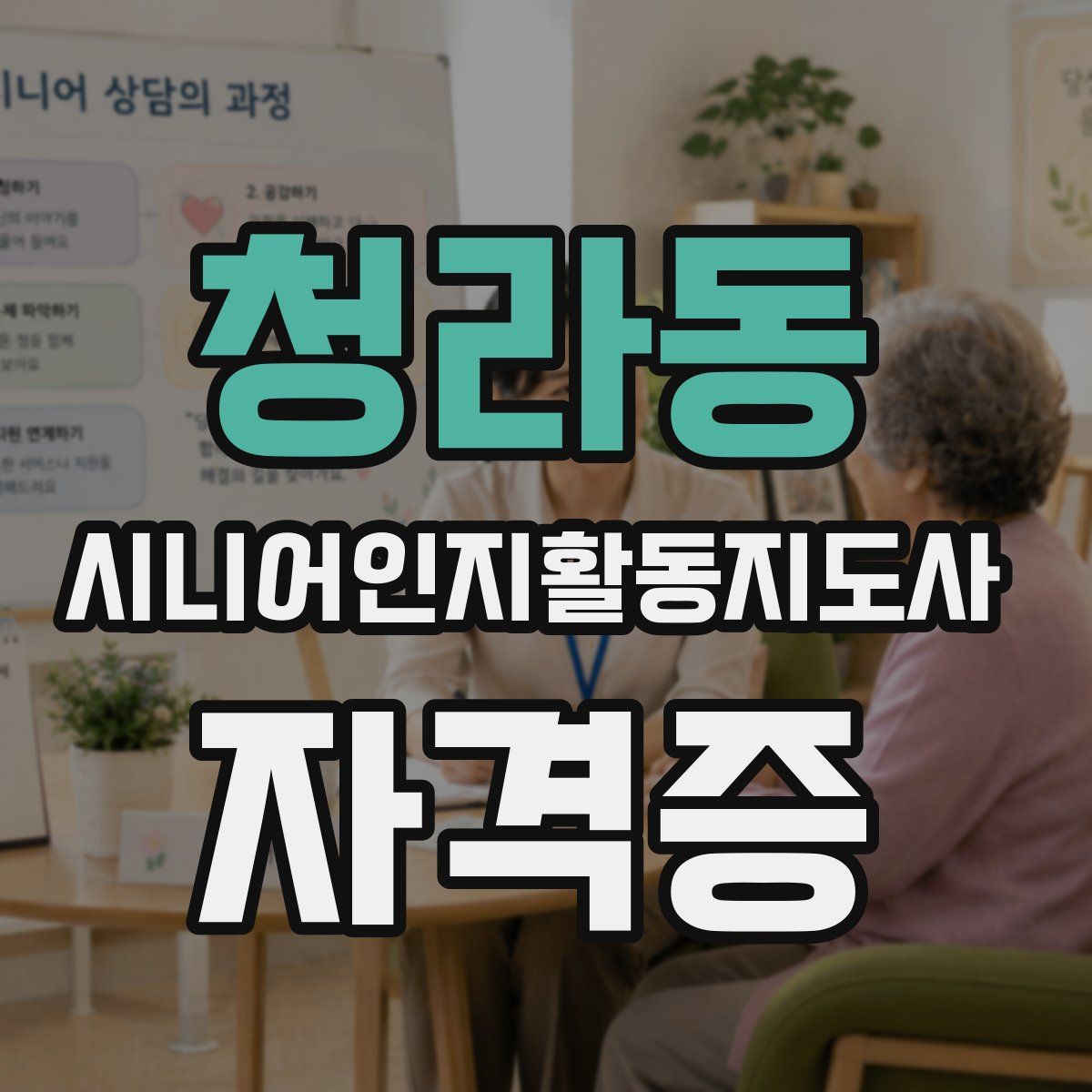 청라동 시니어인지활동지도사 자격증