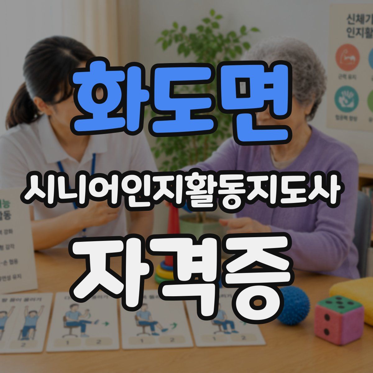 화도면 시니어인지활동지도사 자격증