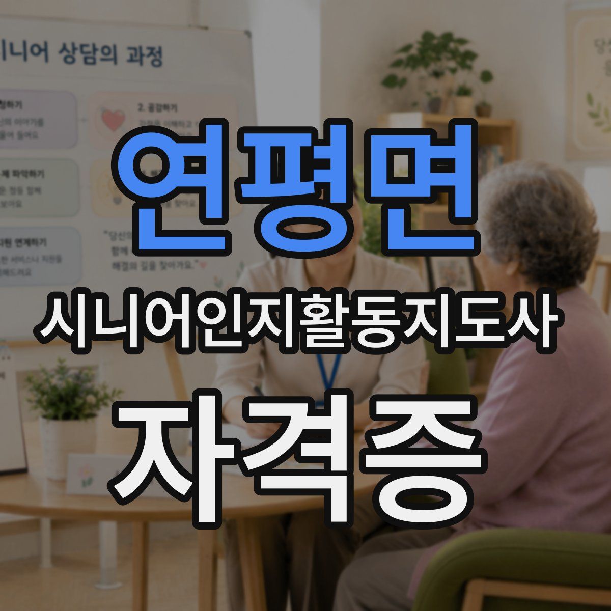 연평면 시니어인지활동지도사 자격증