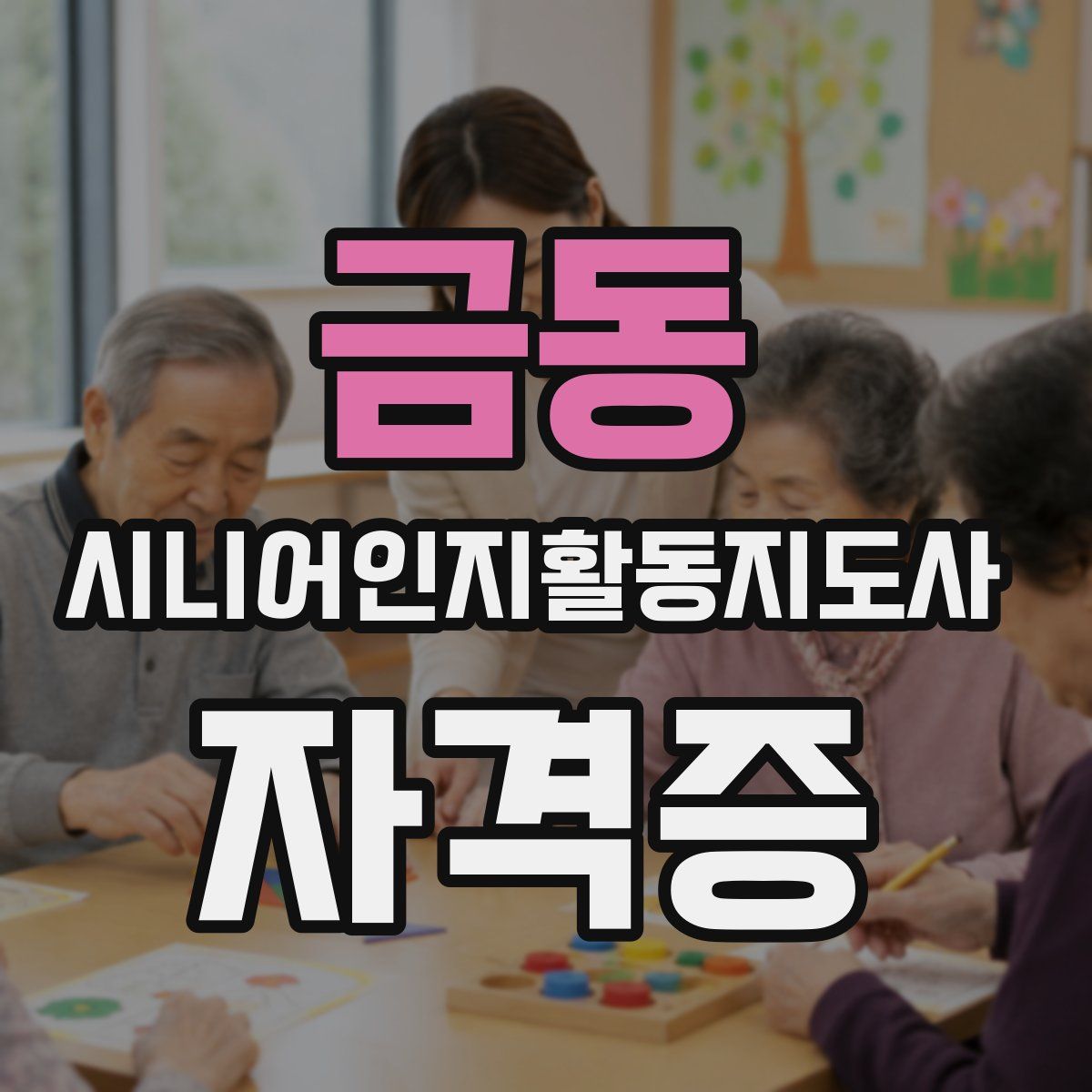 금동 시니어인지활동지도사 자격증