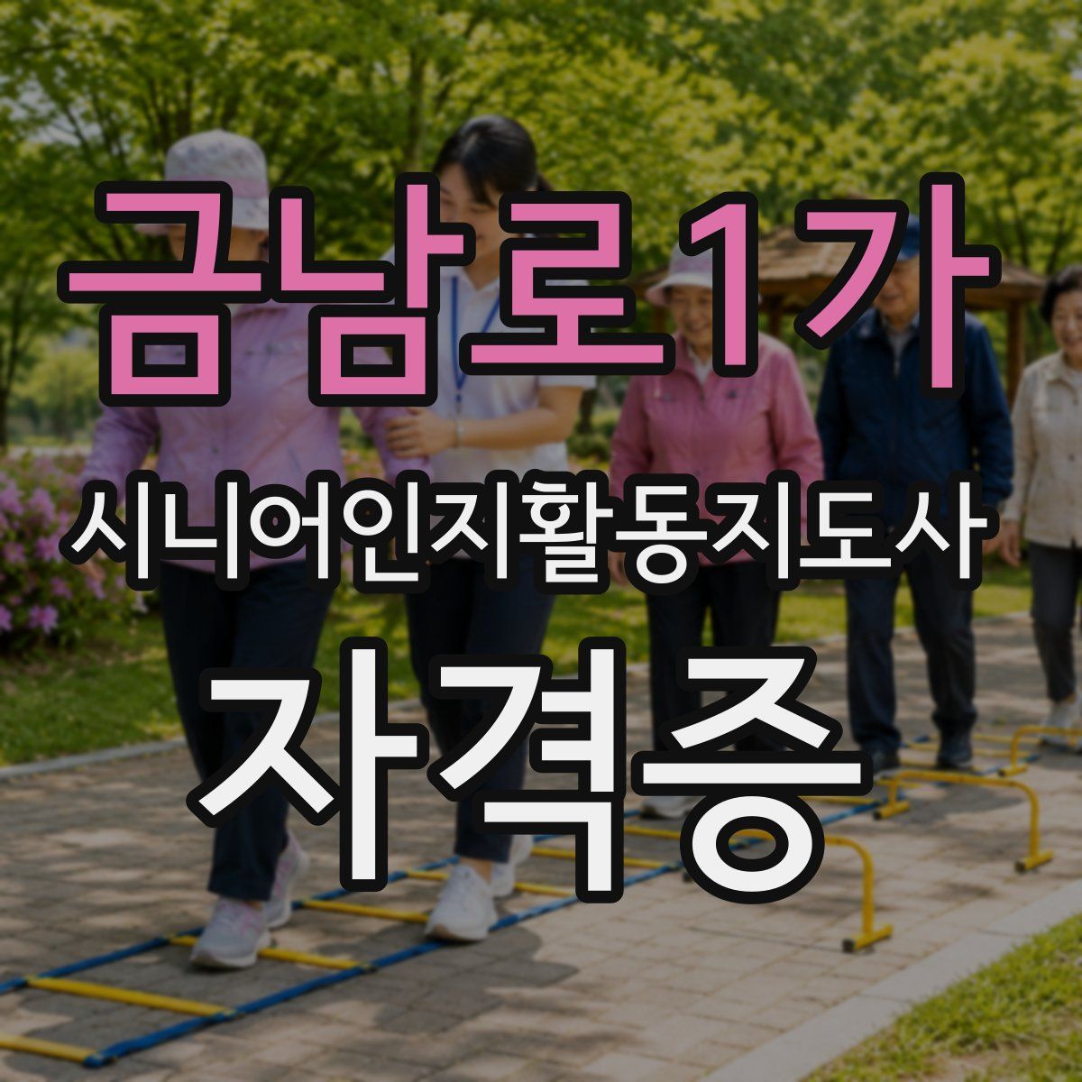 금남로1가 시니어인지활동지도사 자격증
