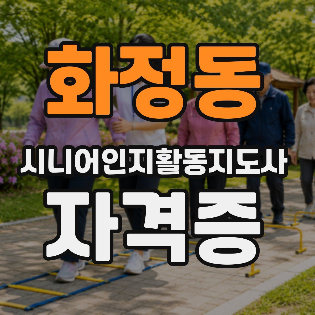 화정동 시니어인지활동지도사 자격증