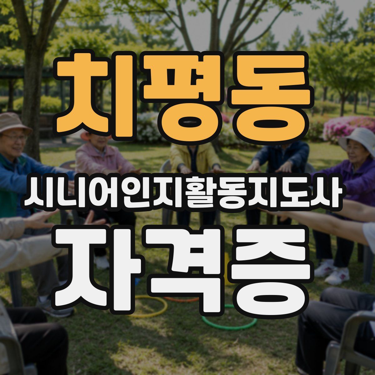 치평동 시니어인지활동지도사 자격증