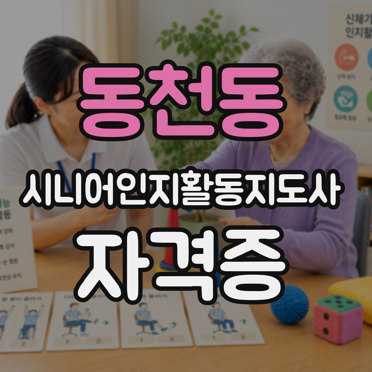 동천동 시니어인지활동지도사 자격증