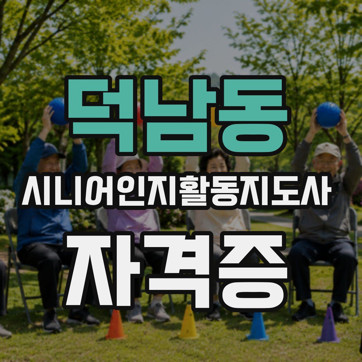 덕남동 시니어인지활동지도사 자격증