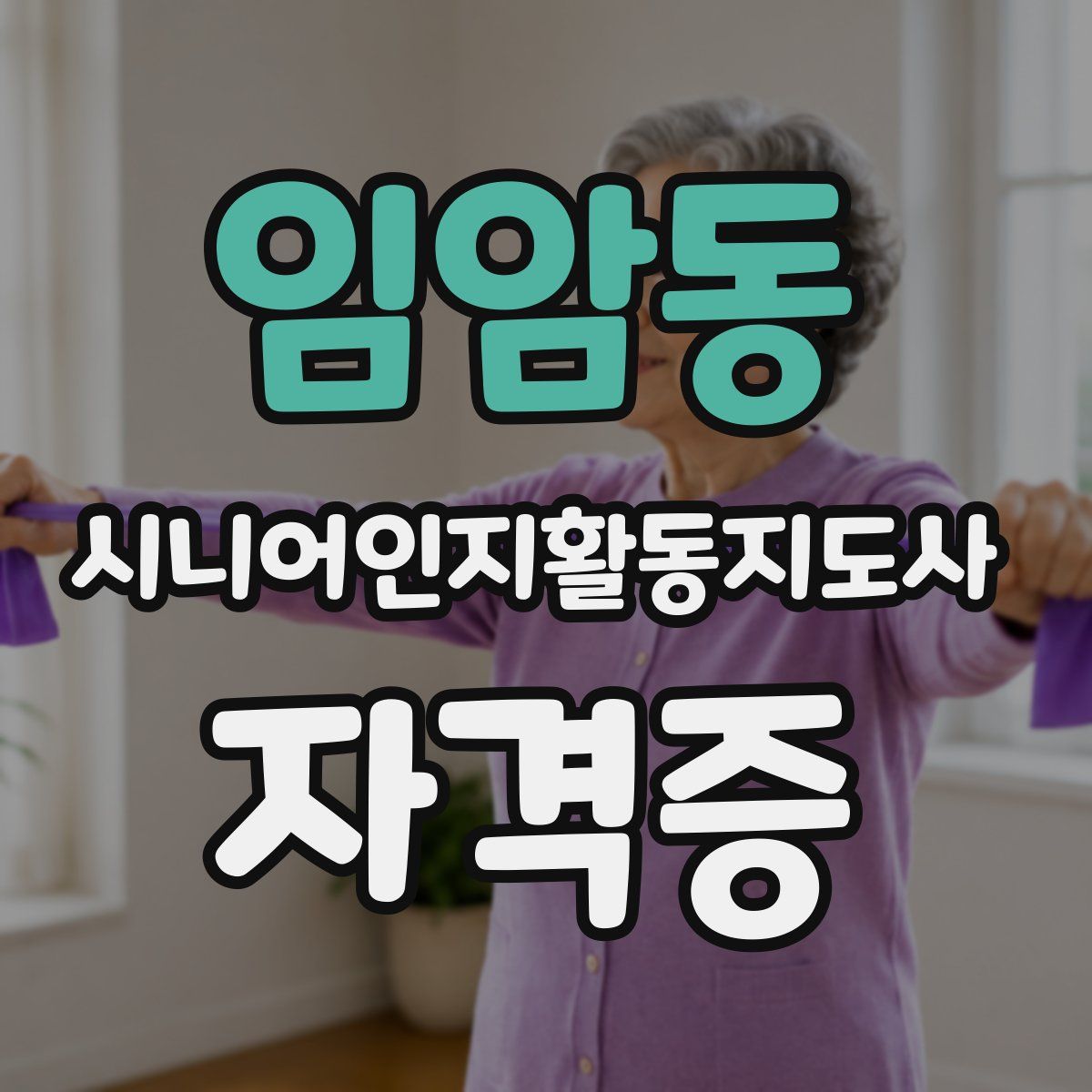 임암동 시니어인지활동지도사 자격증