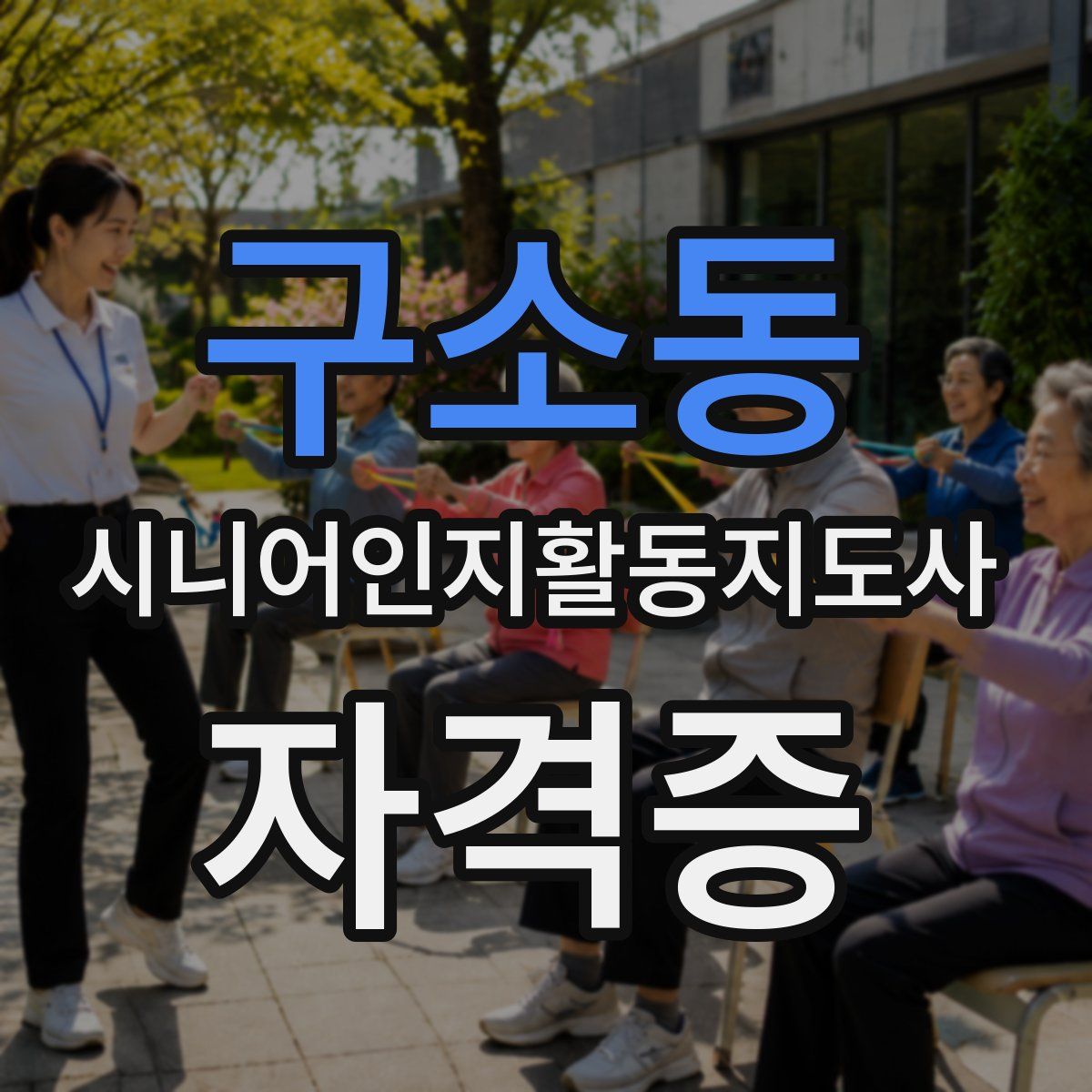 구소동 시니어인지활동지도사 자격증
