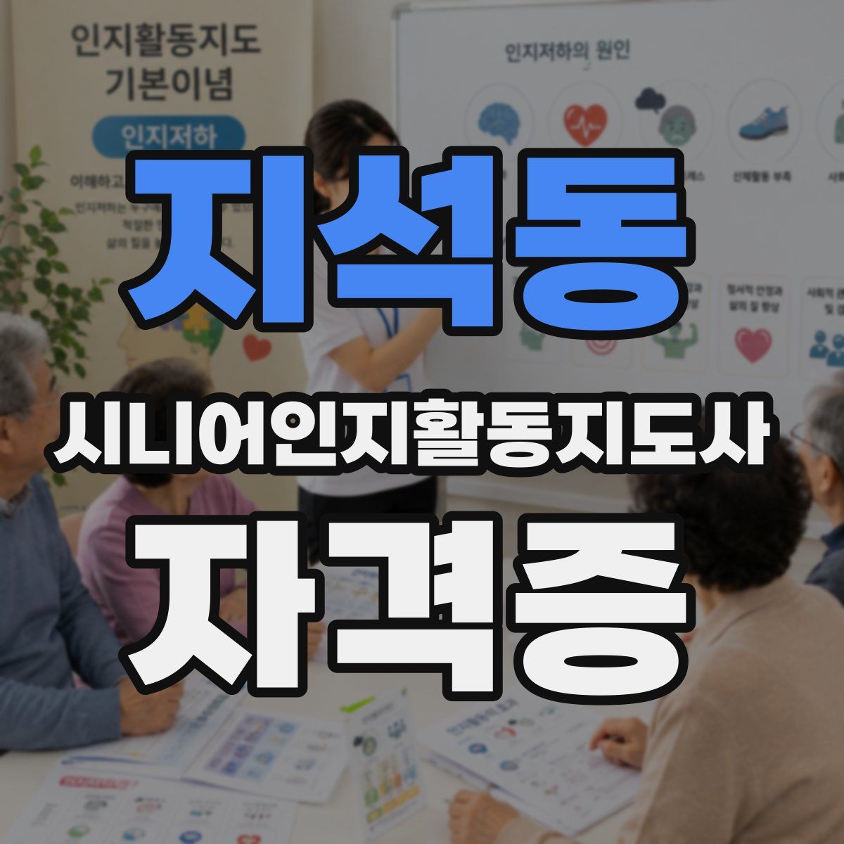 지석동 시니어인지활동지도사 자격증