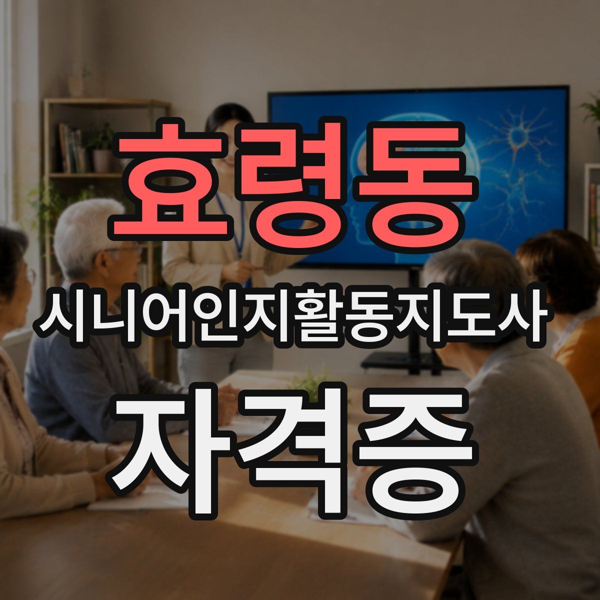 효령동 시니어인지활동지도사 자격증