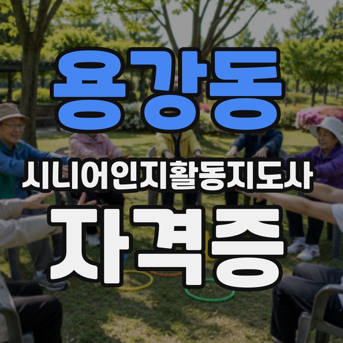 용강동 시니어인지활동지도사 자격증