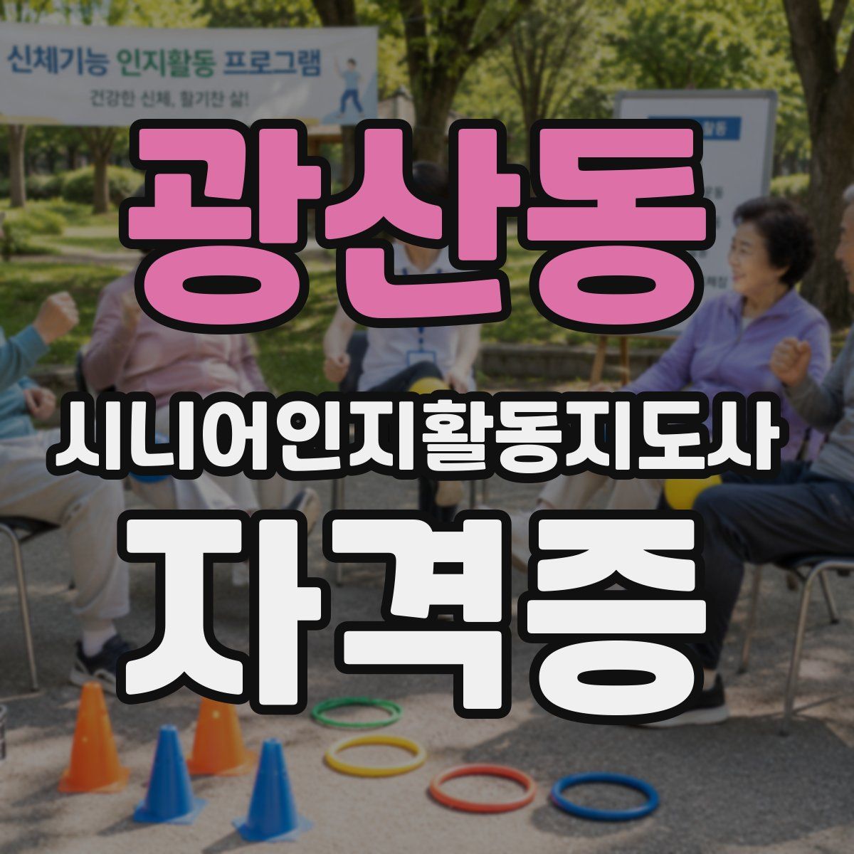 광산동 시니어인지활동지도사 자격증