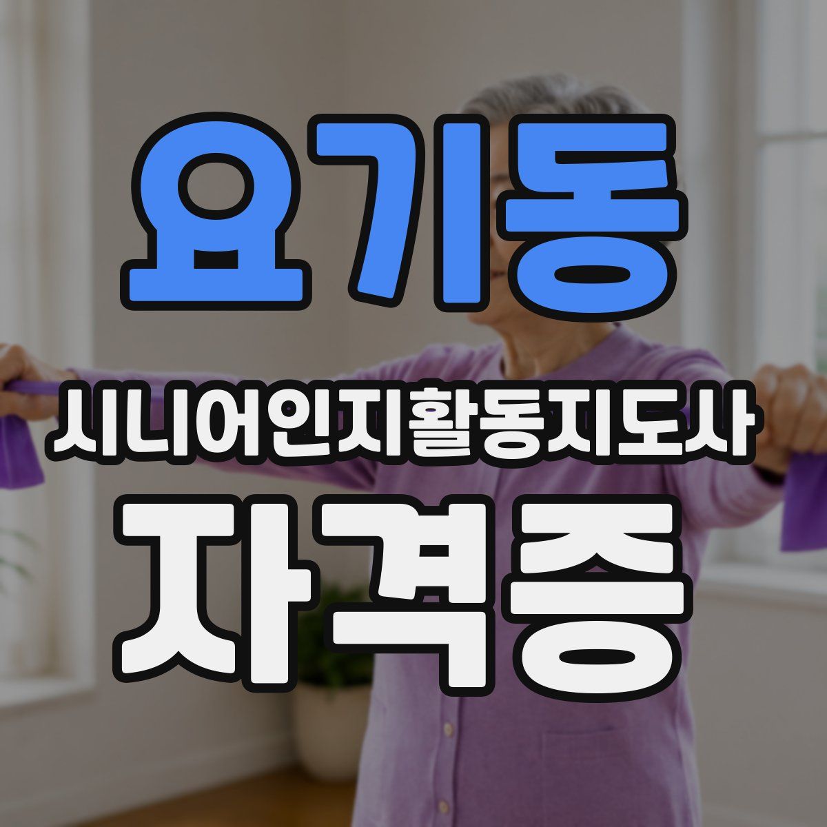 요기동 시니어인지활동지도사 자격증